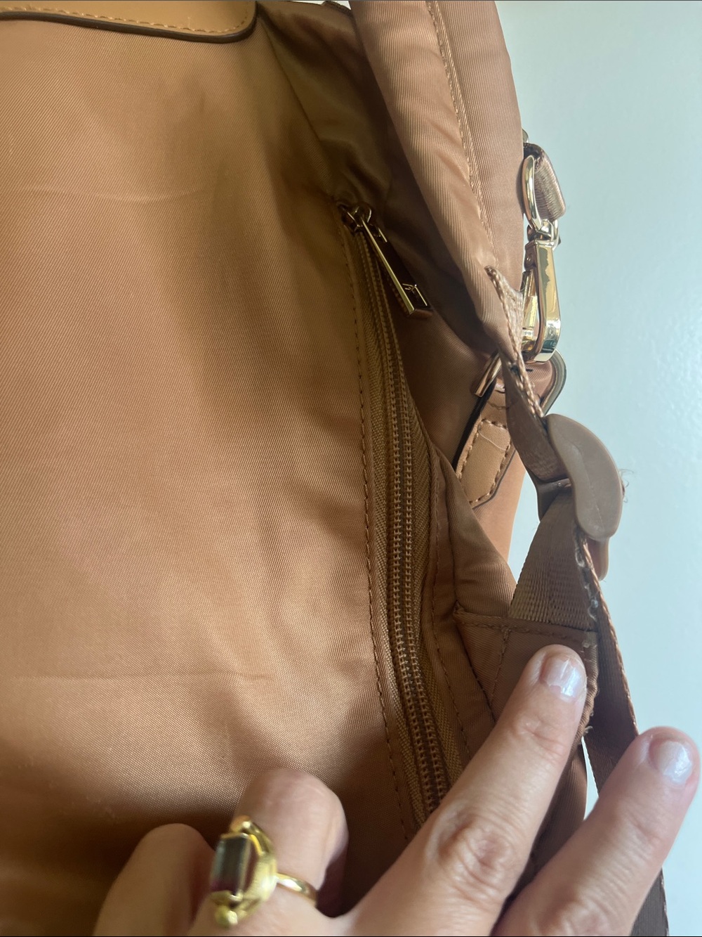 a new day Rust Brown Nylon Backpack - Picture 4 of 5